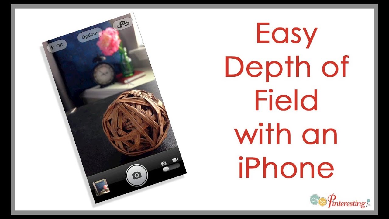 Easy Depth of Field iPhone Photography Tip