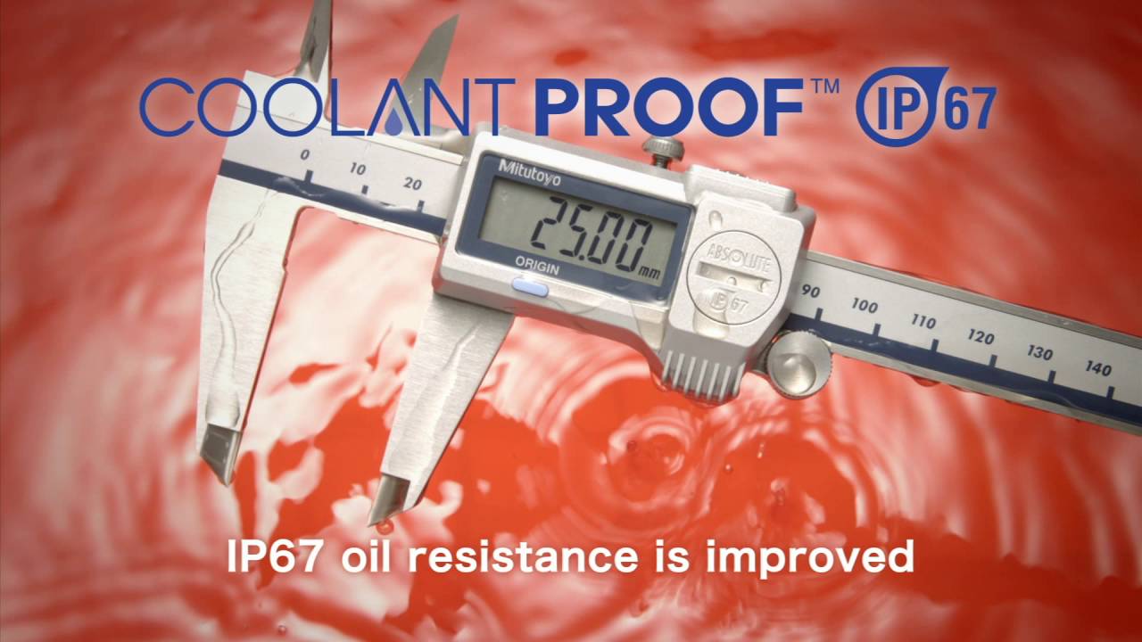 Mitutoyo Absolute Coolant Proof Caliper IP67