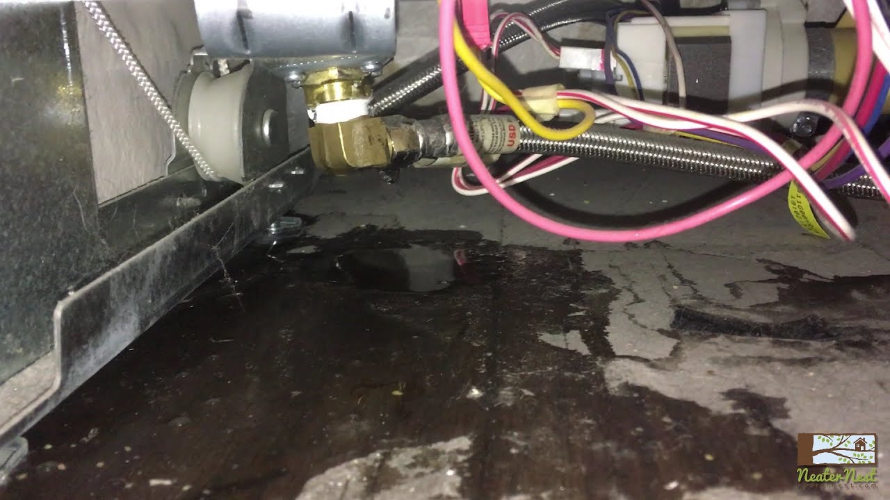 DIY GE Dishwasher Leak repair water inlet valve