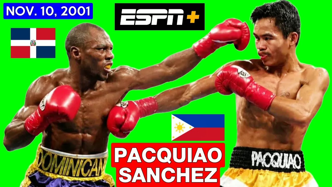 (36) | Manny Pacquiao 🇵🇭 VS 🇩🇴 Agapito Sanchez | November 10, 2001 | ESPN+ | FHD 1080P 60FPS