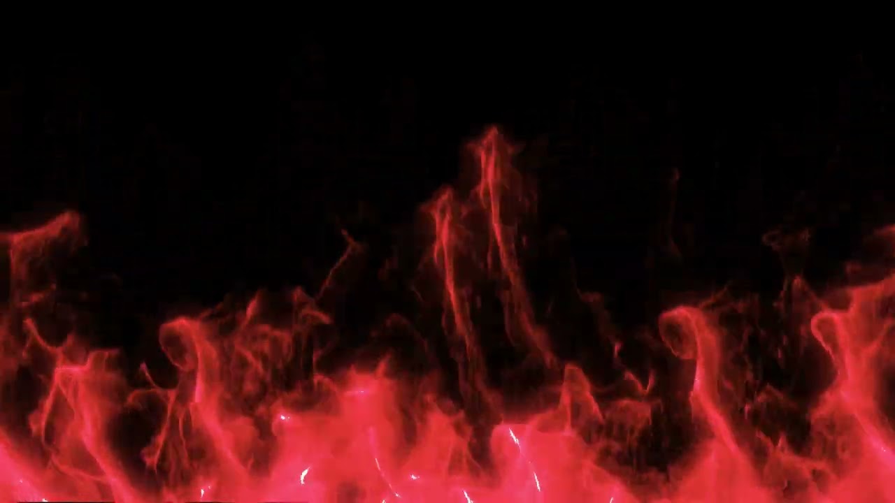 Realistic Red Fire Background with black screen   MD Animated Backgrounds   Free Video Background