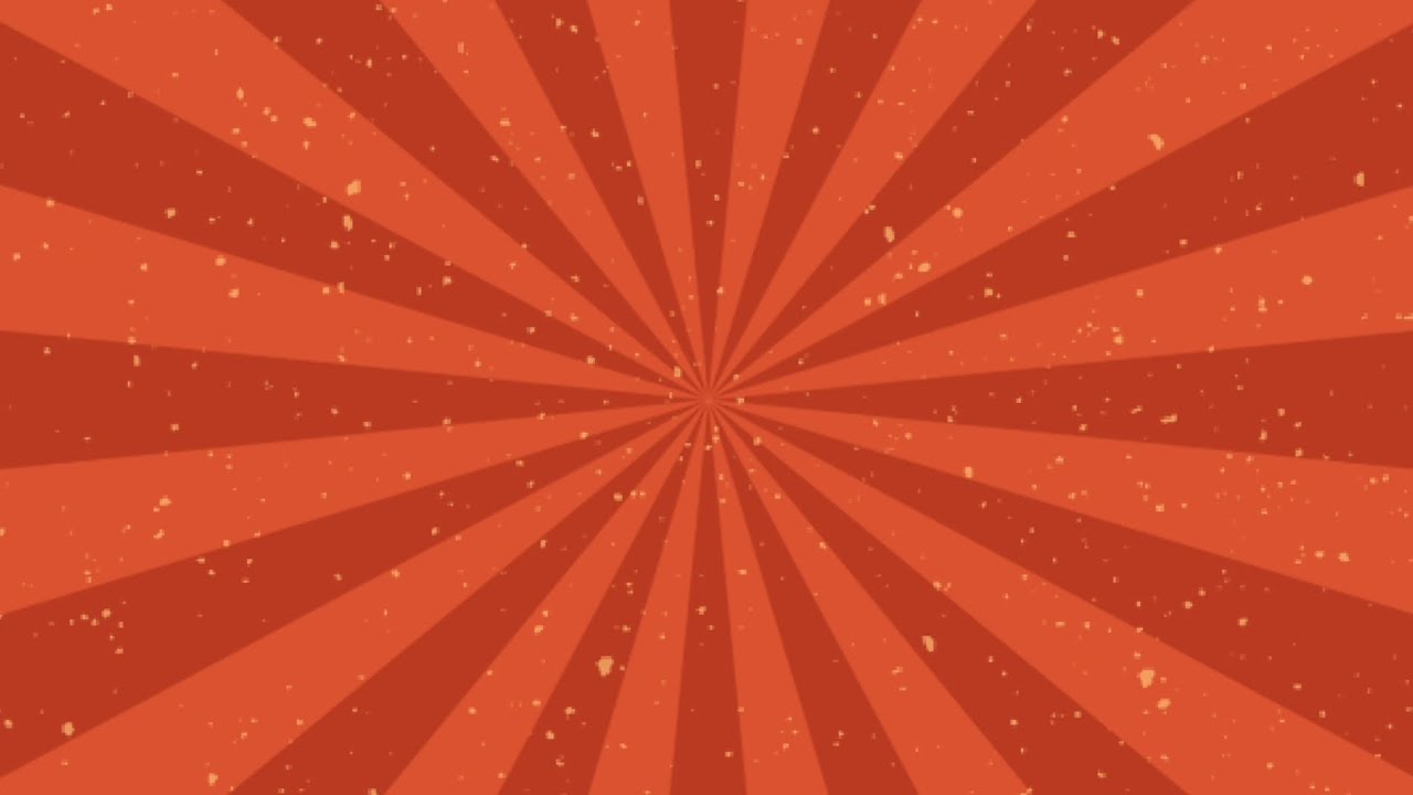 1 Hour Retro Sunburst Background | Vintage Red Abstract Loop for Relaxation, Focus & Design