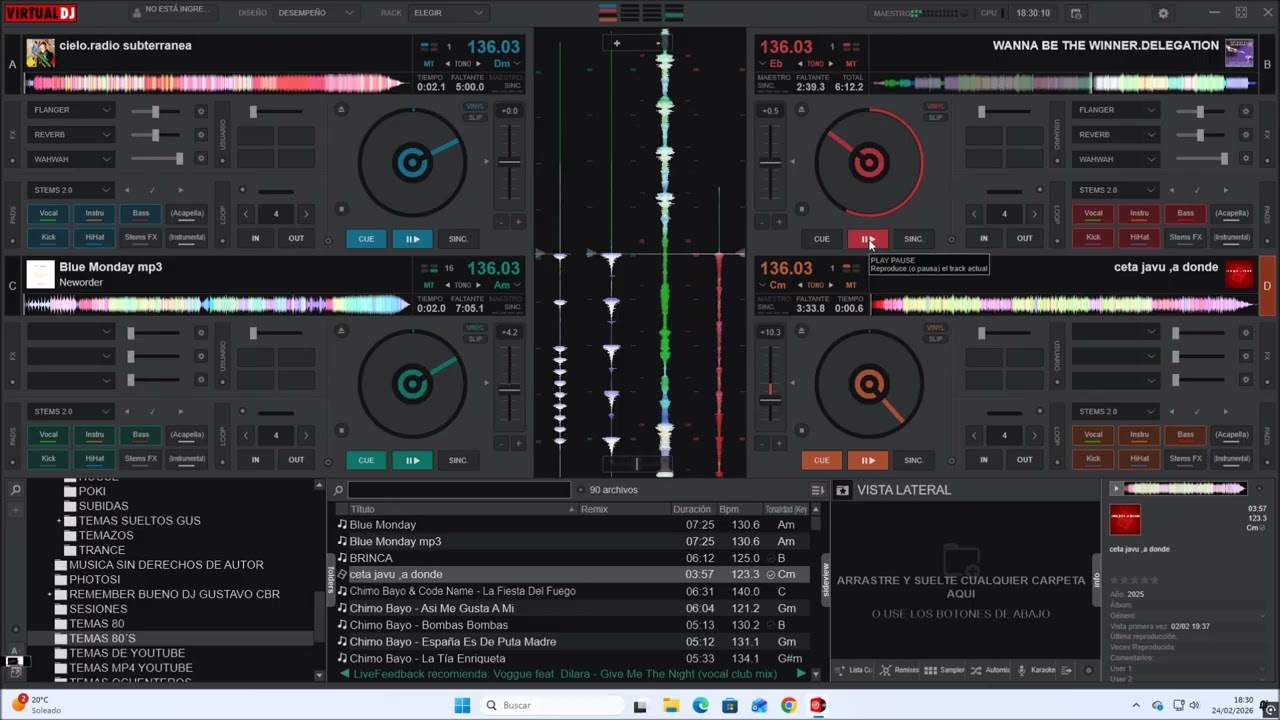 DJ GUSTAVO CBR.SESIÓN REMEMBER.AÑOS 80´S Y 90´S