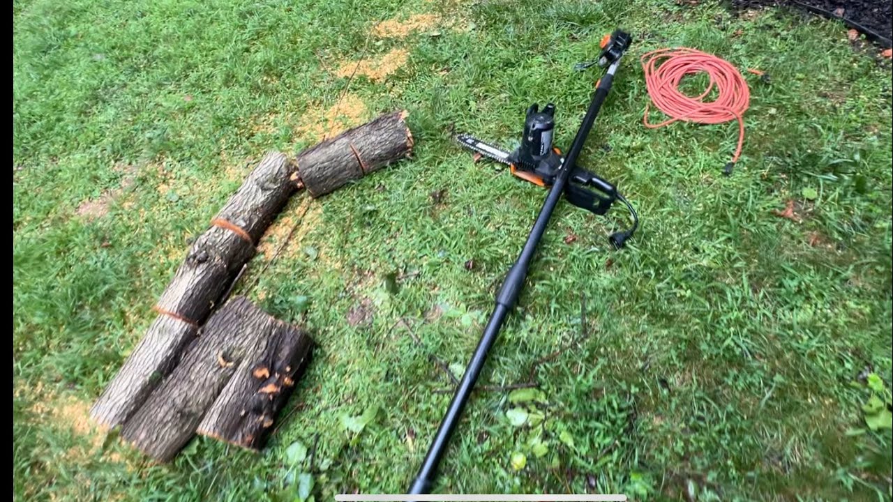 Worx Pole Saw 10&rdquo; Electric #homeownership #worx #chainsaw #homediy