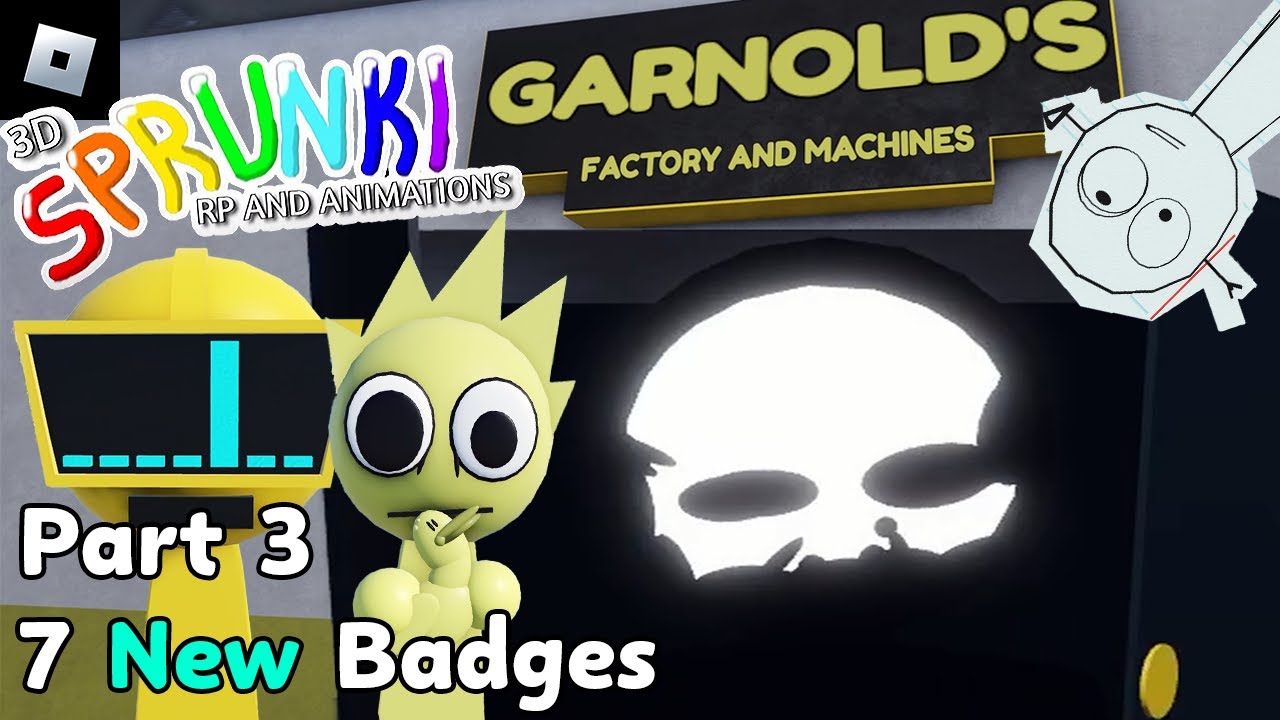 3D Sprunki RP And Animations [PART 3, The Factory Update] : roblox mascot gameplay walkthrough