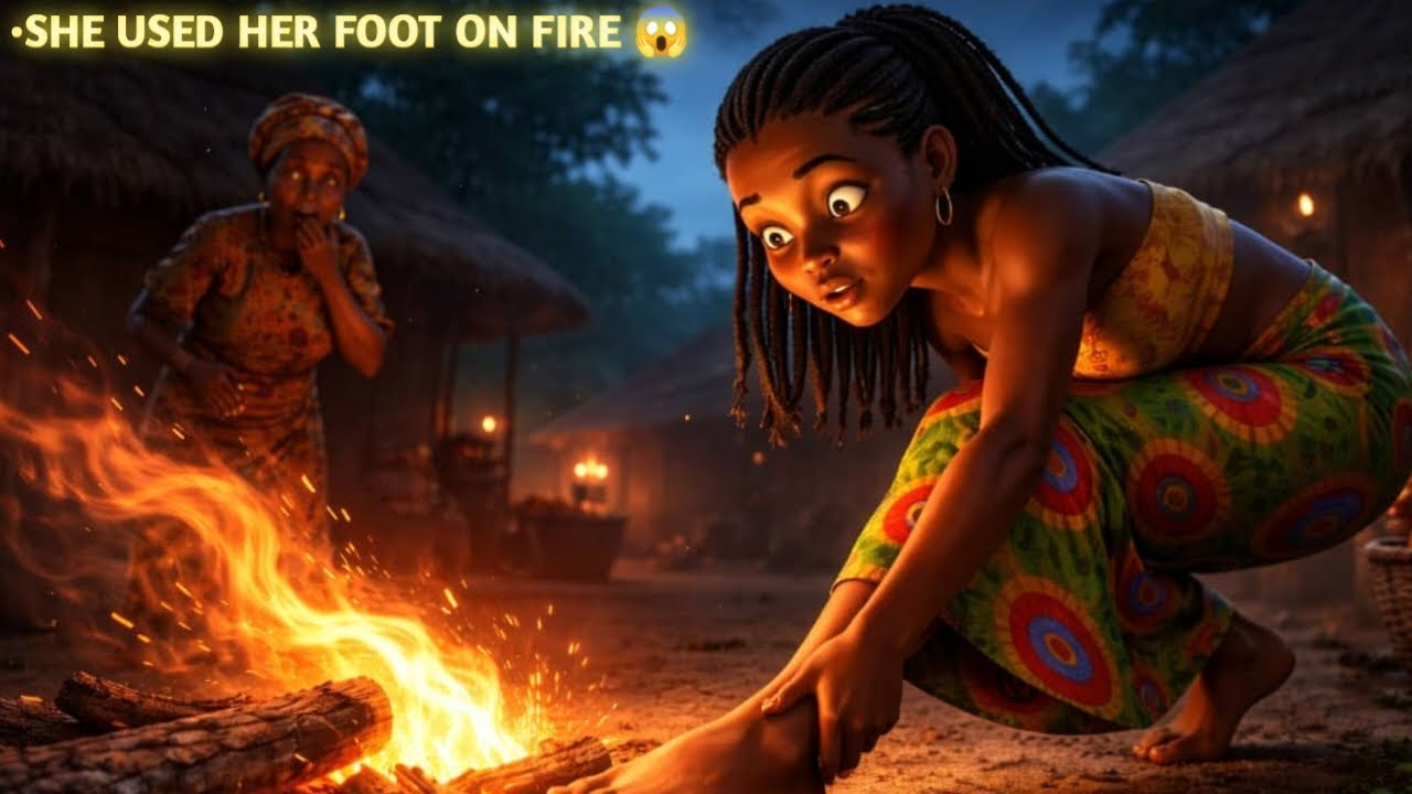 🔥 SHE USED HER FOOT TO FEED THE FIRE — WHAT HAPPENED NEXT SHOCKED THE ENTIRE VILLAGE 🔥