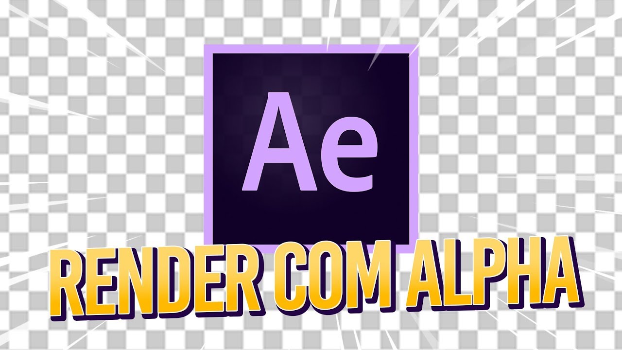 Como SALVAR V&Iacute;DEO com FUNDO TRANSPARENTE no AFTER EFFECTS