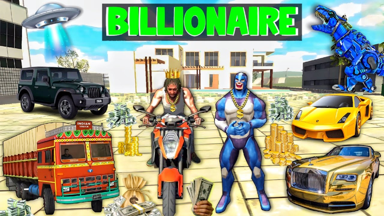 $0 to BILLIONAIRE in INDIAN BIKES DRIVING 3D 🤑 (Rope Hero)