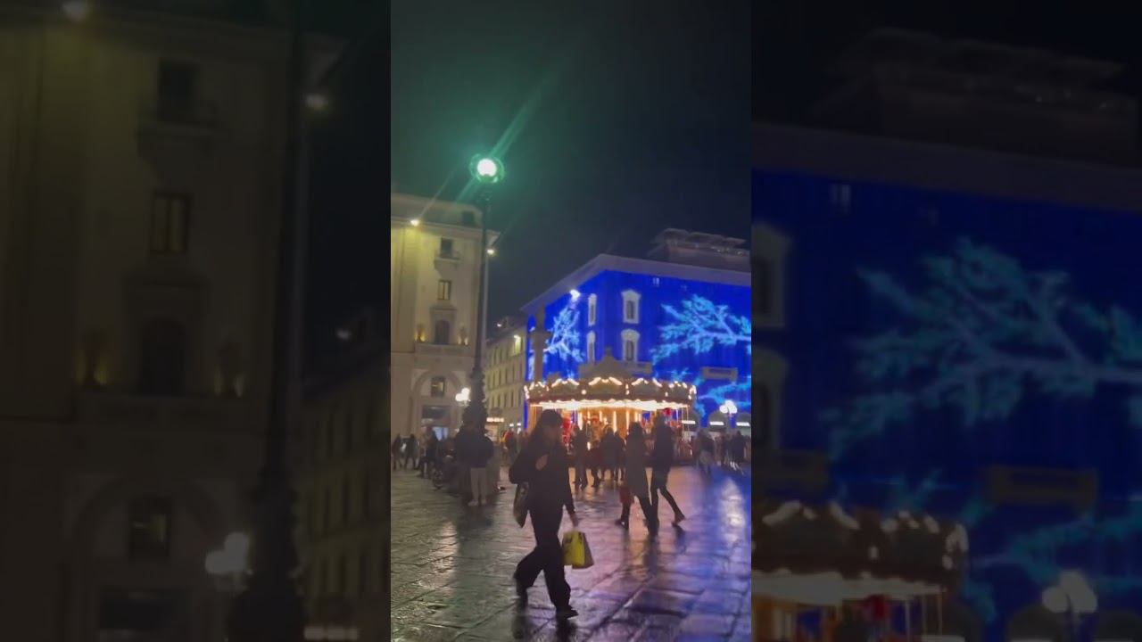 Firenze italy  christmas lights