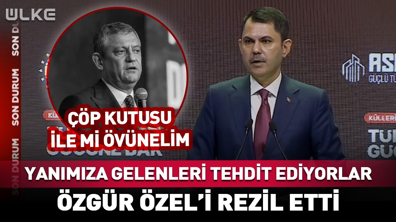 Murat Kurum Özgür Özel'i Topa Tuttu! Çöp Kutusuyla Mı Övünelim? #Sondakika
