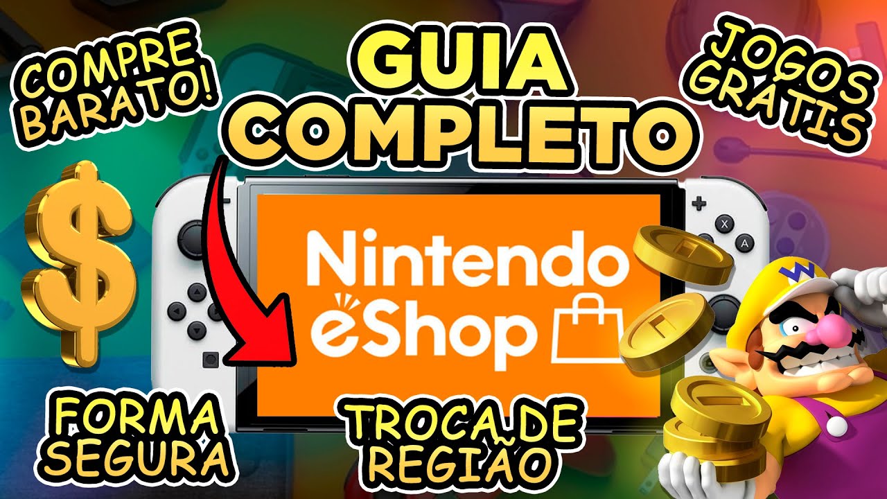 Guia Completo Nintendo eShop: Trocar País, Códigos, Comprar Jogos e TUDO que você PRECISA no Switch