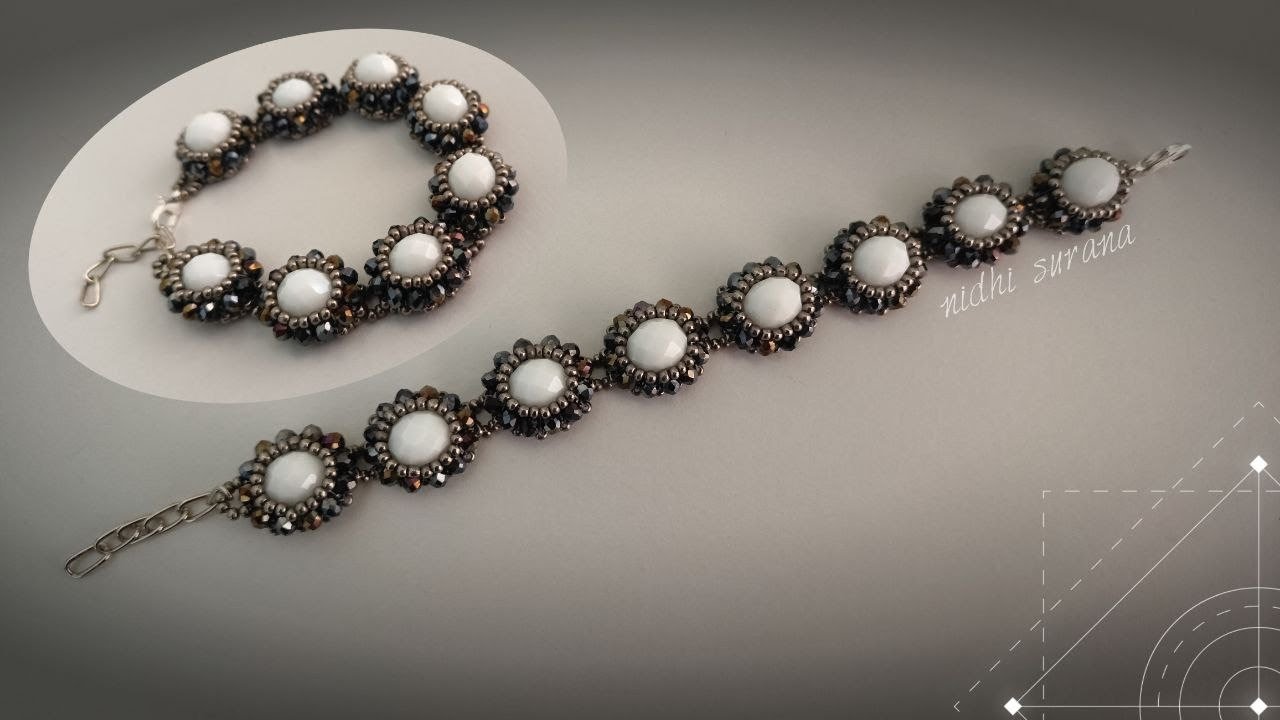 Big Crystal Bracelet/Easy & Gorgeous Jewelry/Step-by-step/Pulsera Tutorial diy