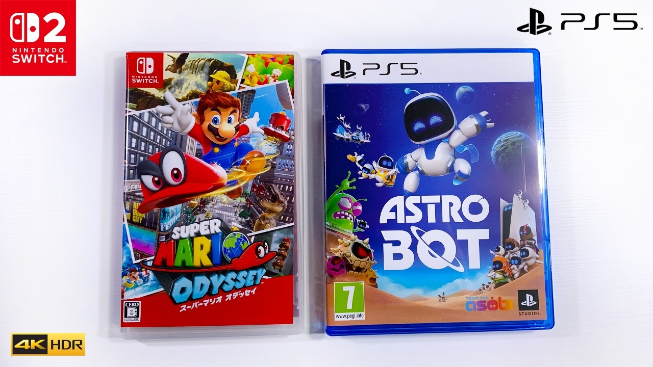 Super Mario Odyssey Vs Astro Bot (Handheld Gameplay)