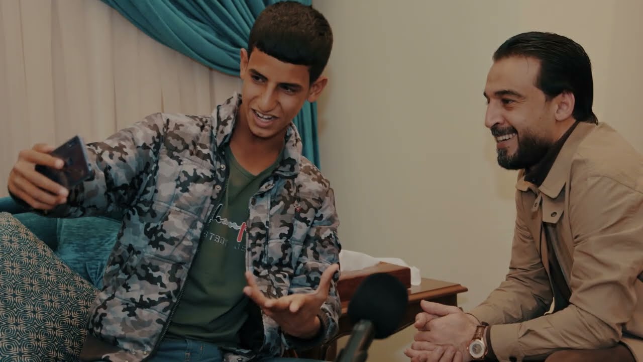 رئيس البرلمان محمد الحلبوسي مع ابن الناصرية حميد ضاغطهم