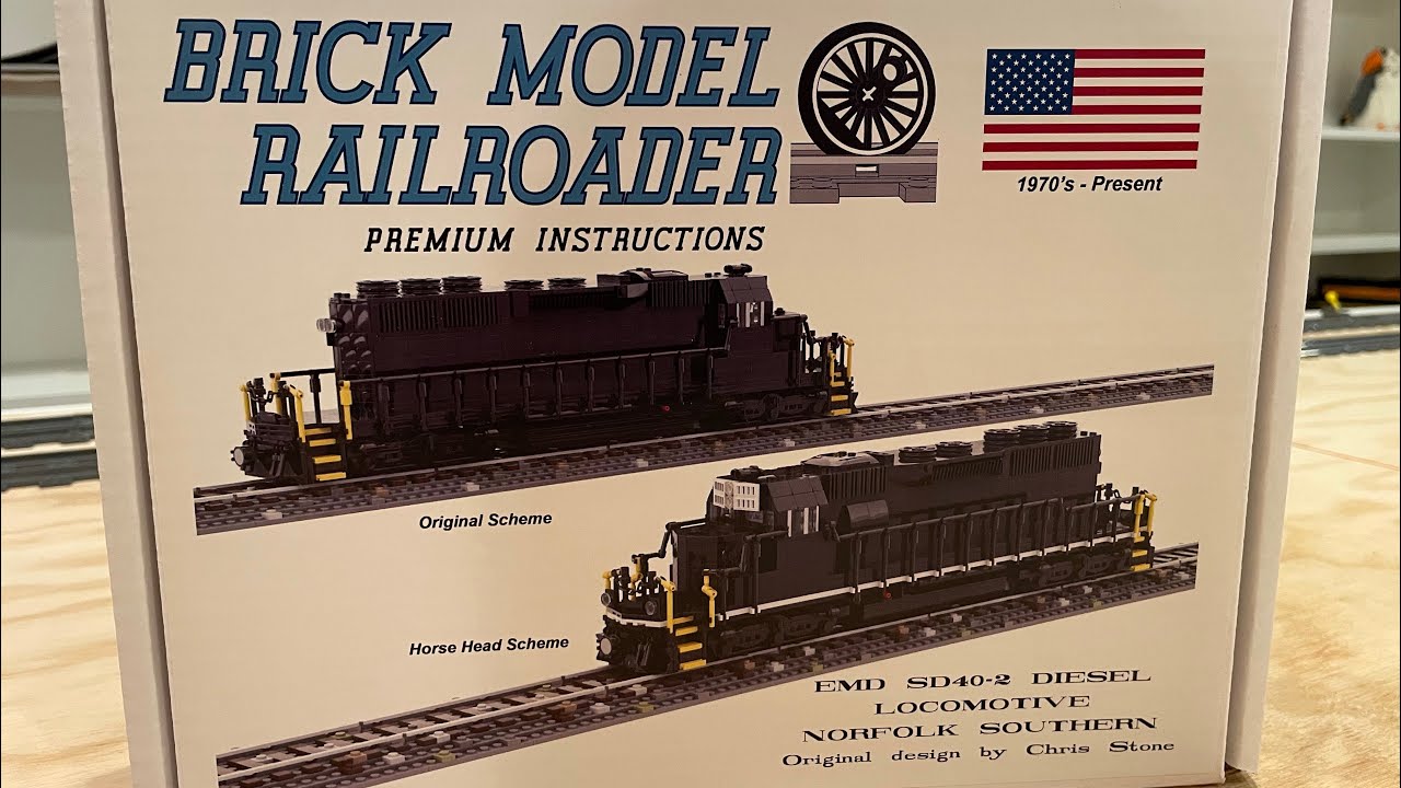 LEGO Trains - BMR EMD SD40-2 Diesel Locomotive Premium Instructions