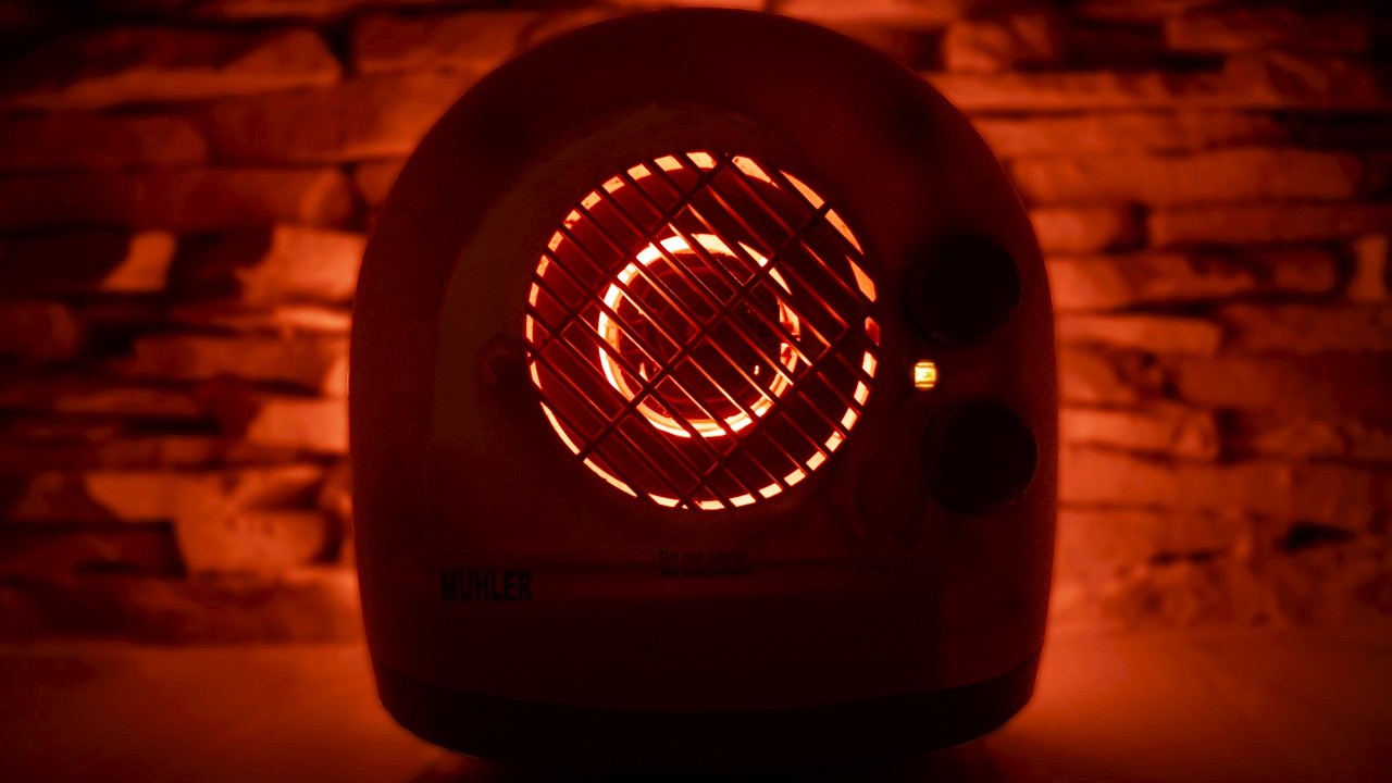 Deep Sleep 😴 Fan Heater Sound – 8 Hours Warm White Noise