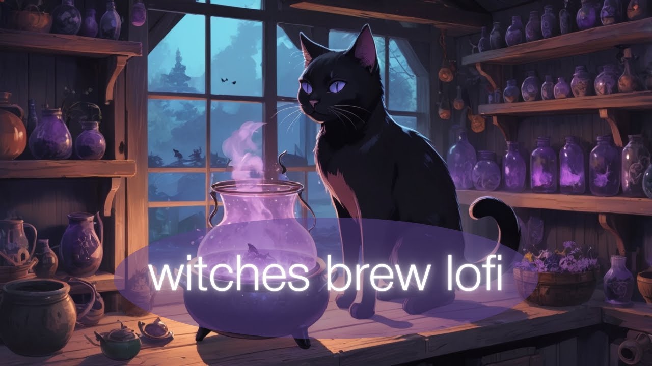 🎃 Halloween Music lofi Playlist 🎃 | Chilling Vibes from the Witch's Cottage | Ambient Noise Therapy