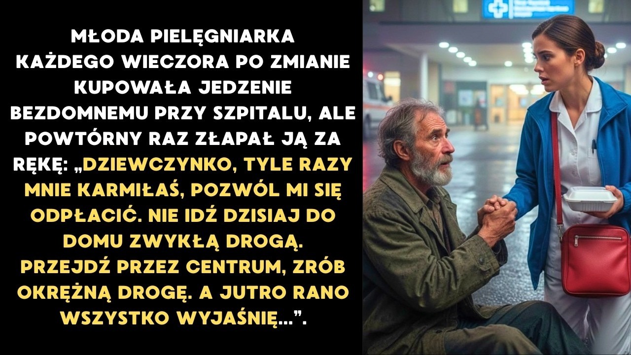 Nie jedź dziś do domu zwykłą drogą, szepnął bezdomny, kt&oacute;rego karmiła przez trzy miesiące