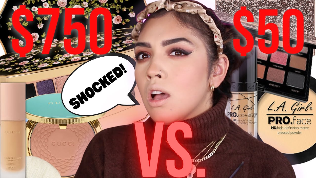 Gucci Makeup VS. LA Girl ! THE RESULTS SHOCKED ME!