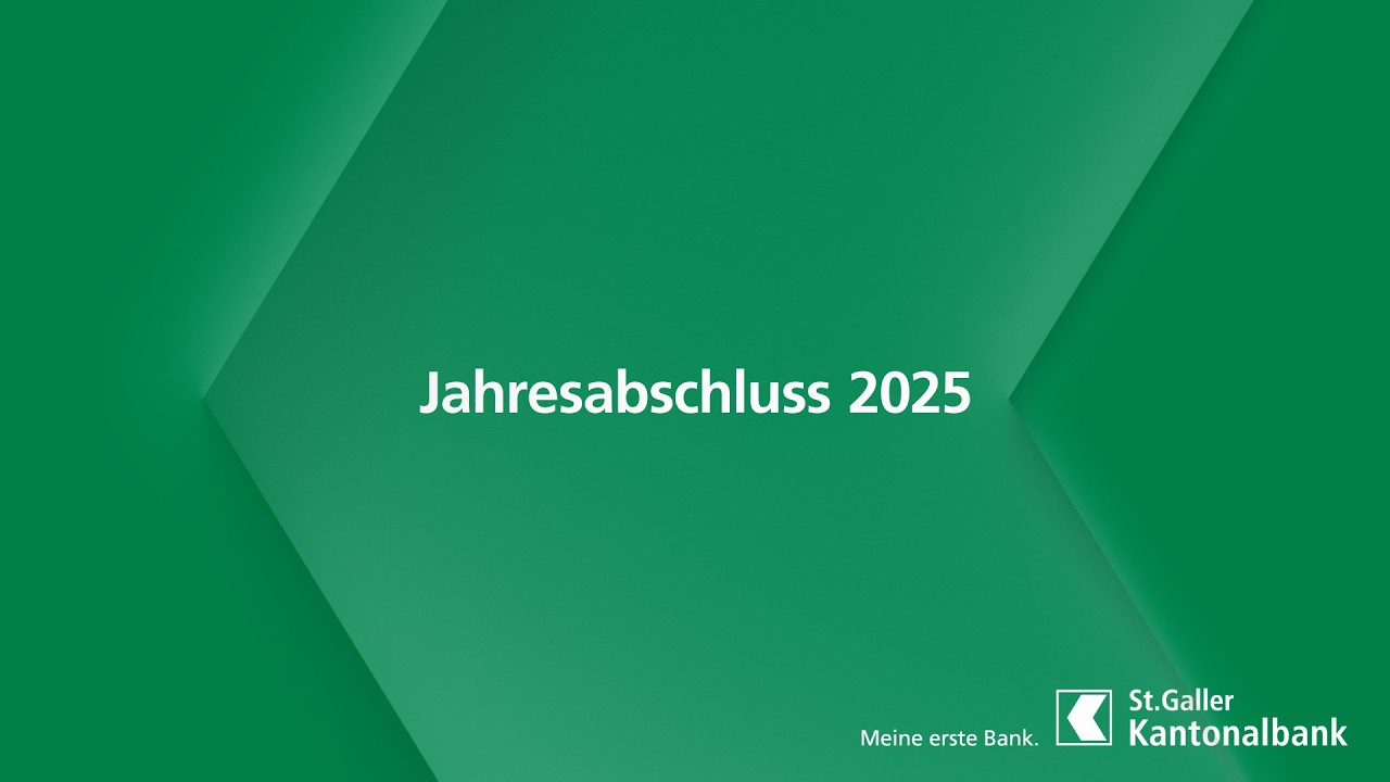 Jahresabschluss SGKB 2025: St.Galler Kantonalbank steigert Gewinn