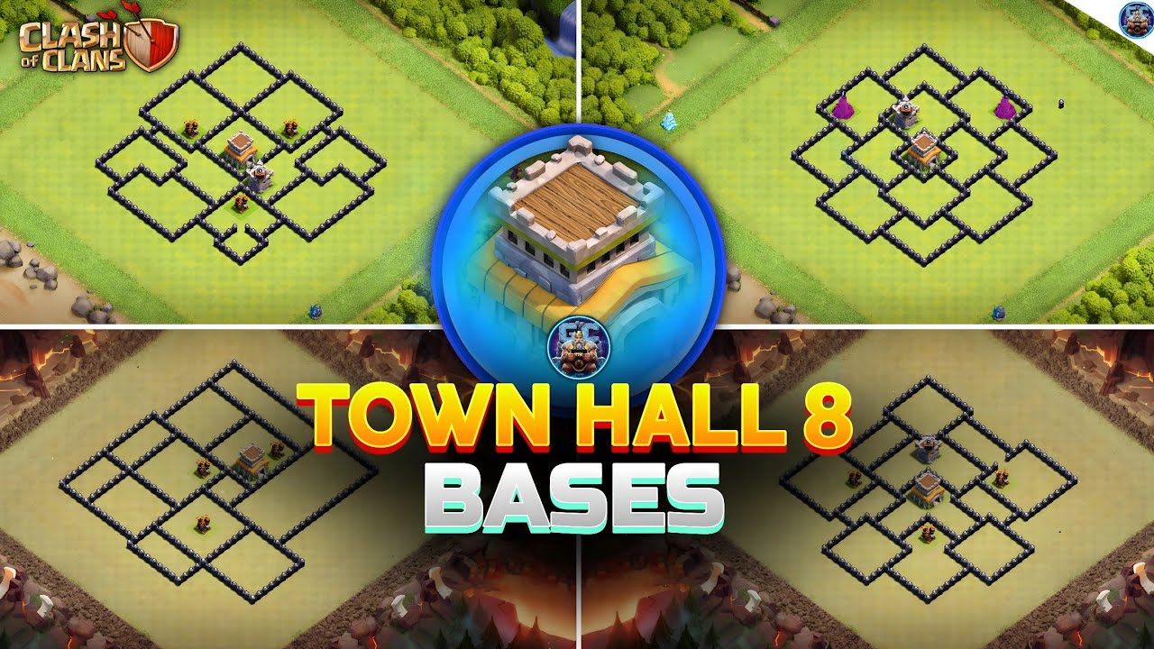 TOP 10! Town Hall 8 War and Trophy Pushing Base | Th8 Anti 3-Star CWL Base Layout's! Clash of Clans