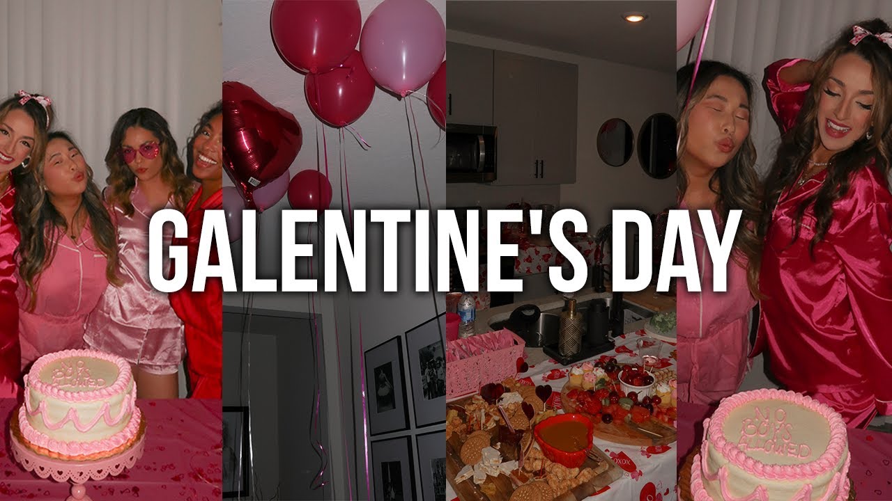 GALENTINE'S DAY: charcuterie boards, pajama party, games, pizza + more! 🥂💌💋