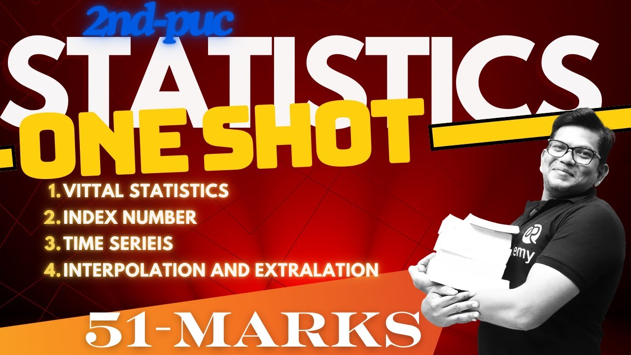 2nd PUC statistics | vital statistics/ index number/ time series/ one shot #2ndpucstatistics