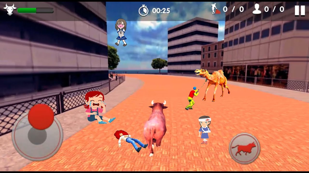 Angry Bull Attack 2020 All Levels Gameplay Android,ios #22