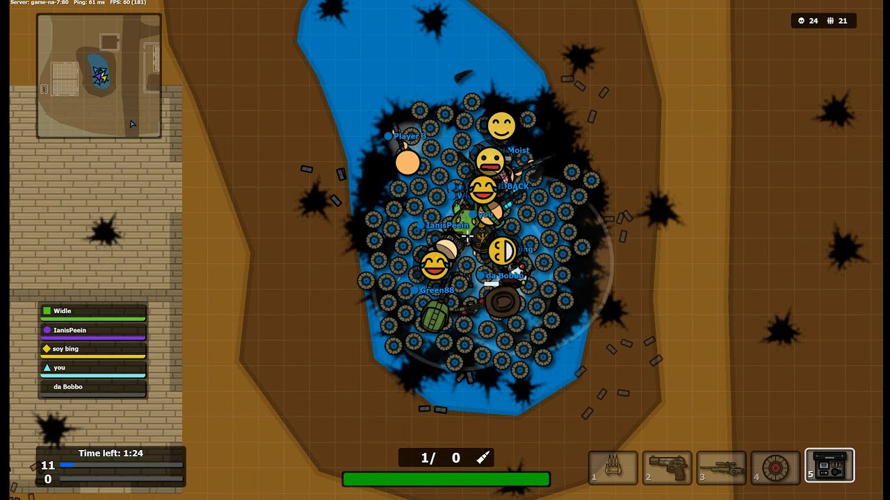 BattleDudes.io FULL SQUAD: NEW ZOMBIES MODE Gameplay