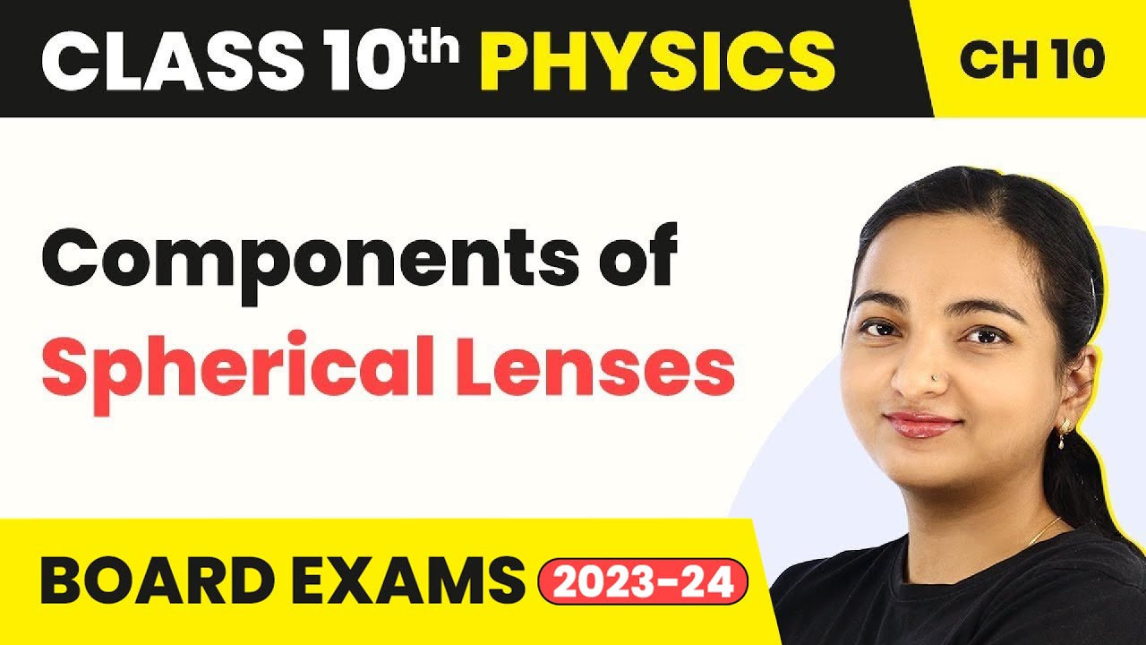 Components of Spherical Lenses - Light: Reflection And Refraction | Class 10 Physics