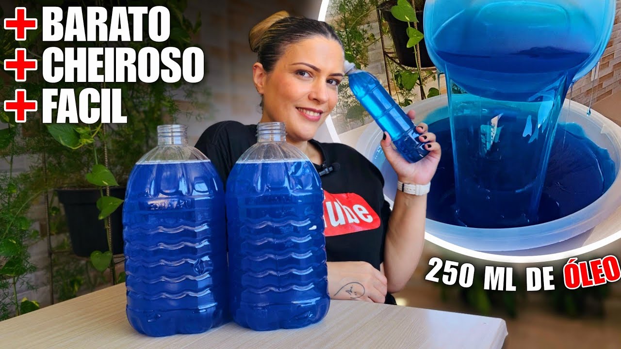 COMO FAZER SABÃO LÍQUIDO DE SAL FÁCIL CHEIROSO E BARATO 🥰😱