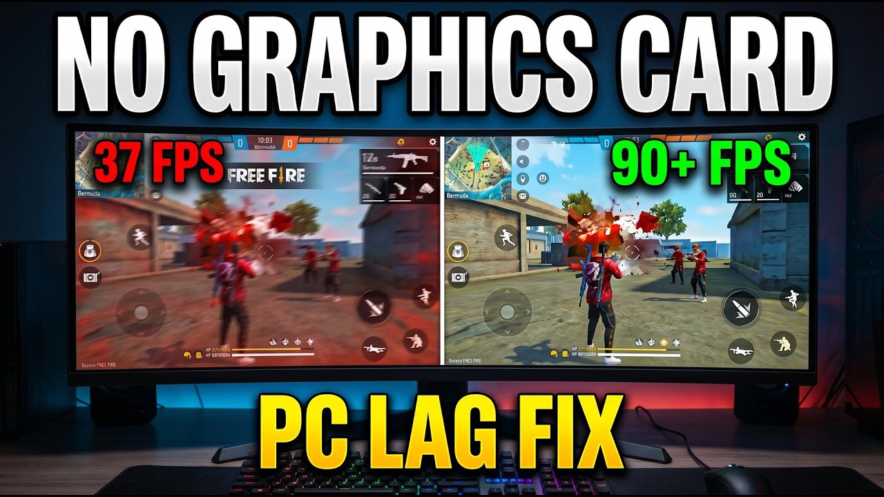 37 FPS? Fix Free Fire PC Lag &mdash; Without Graphics Card💻