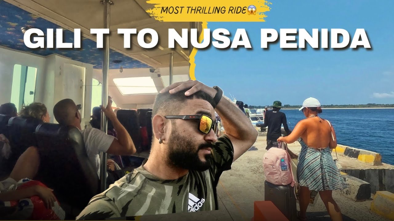 Most Scariest Boat Ride of My Life in Bali 🇮🇩 : Gili T to Nusa Penida Journey