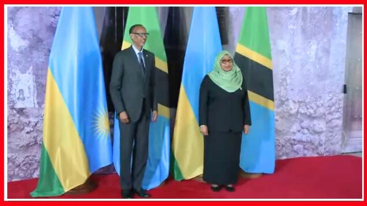 RAIS SAMIA ALIVYOMPOKEA RAIS PAUL KAGAME wa RWANDA, AMKARIBISHA IKULU, APIGIWA NGOMA za ASILI...
