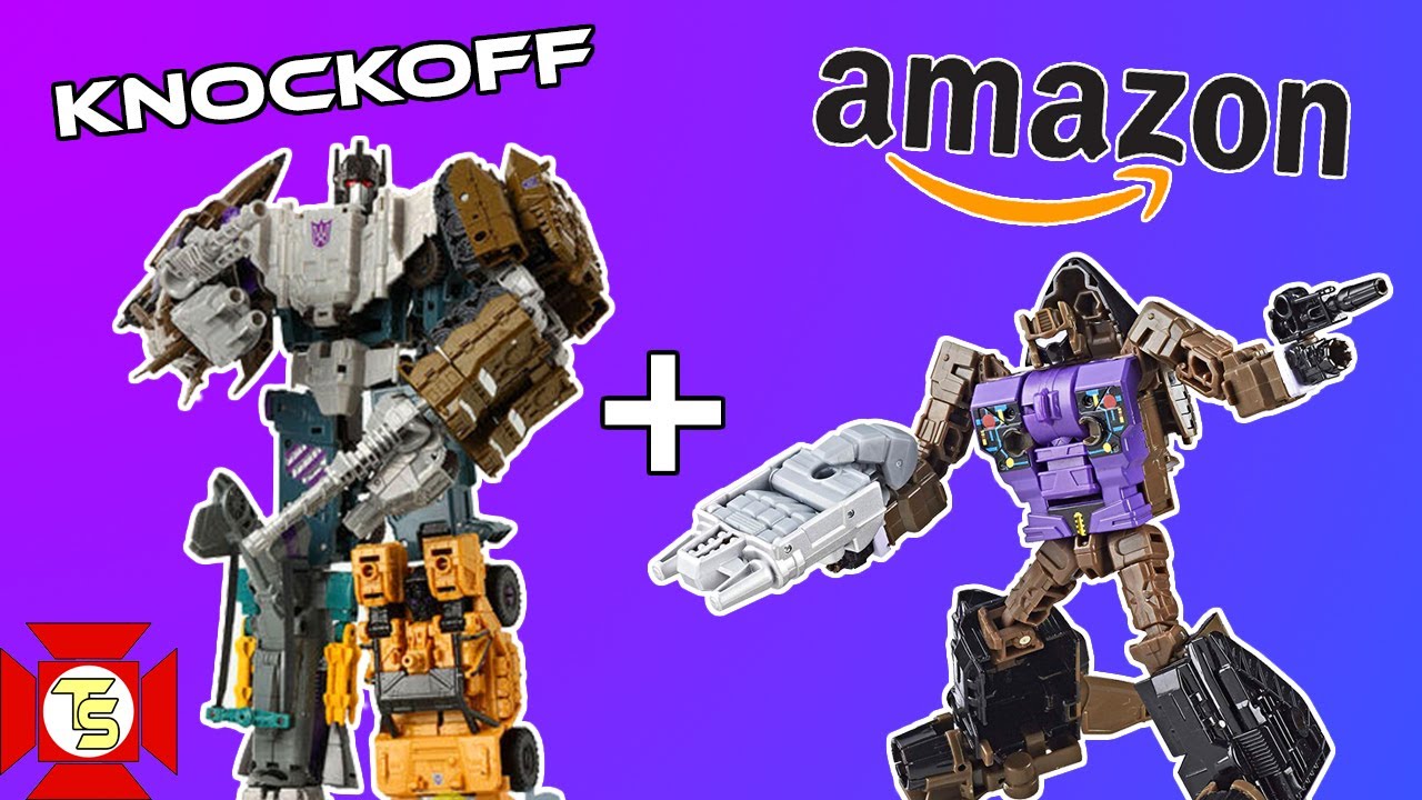 TRANSFORMERS Bruticus Knock-Off & Amazon Blast Off Review