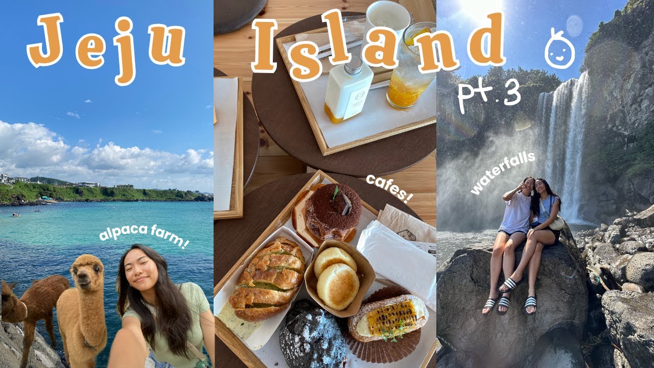 jejudo adventures⋆˙⟡ pt. 3! | dochidol ranch, osulloc tea museum, waterfalls, beach, samgyeopsal