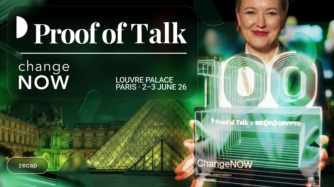 ChangeNOW Live at Proof of Talk x BeInCrypto, Paris | Best Digital Assets Fintech Award