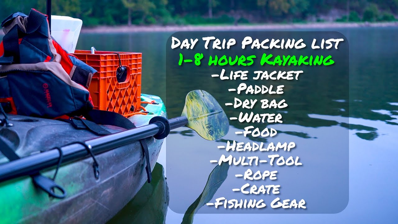 Packing a kayak - Day Trip Kayak Packing List