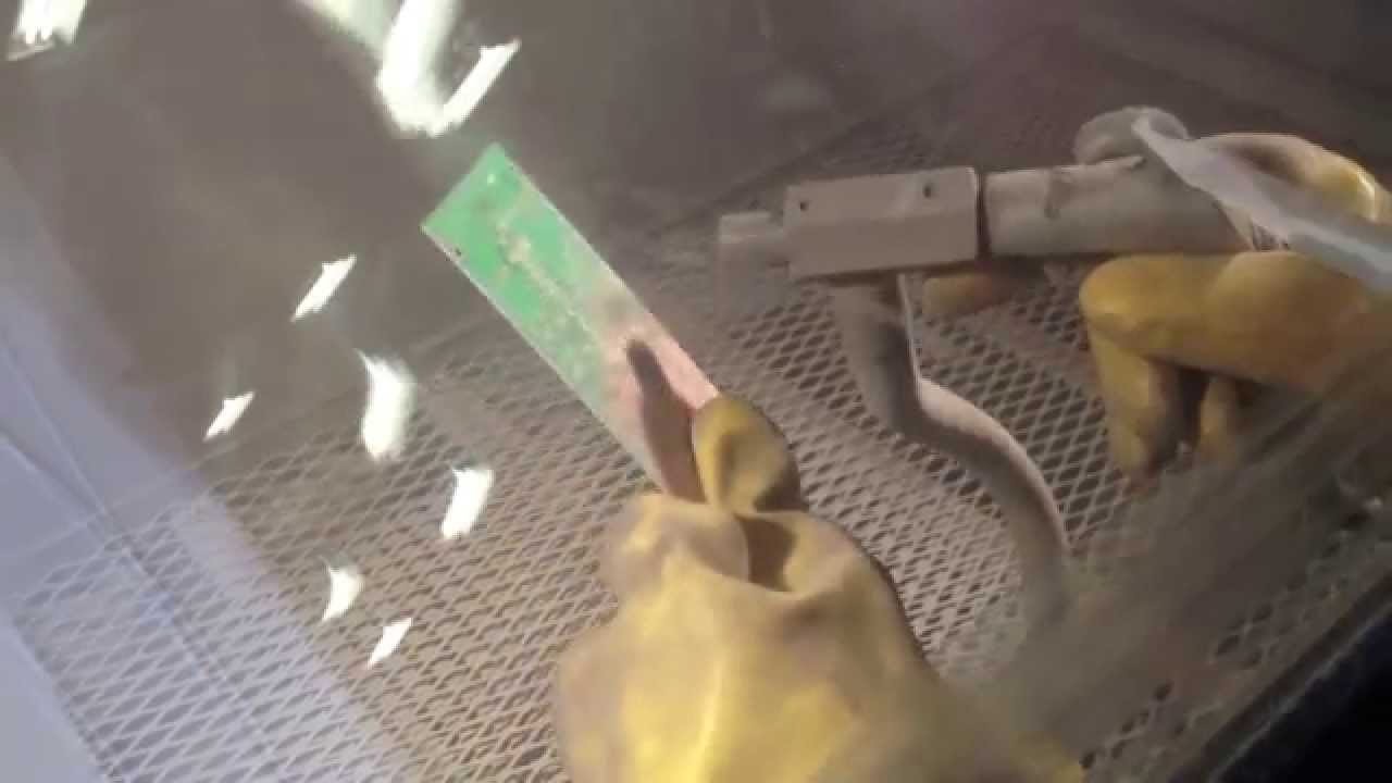 PCB Solder Mask Removal: Abrasive Sand Blasting 1