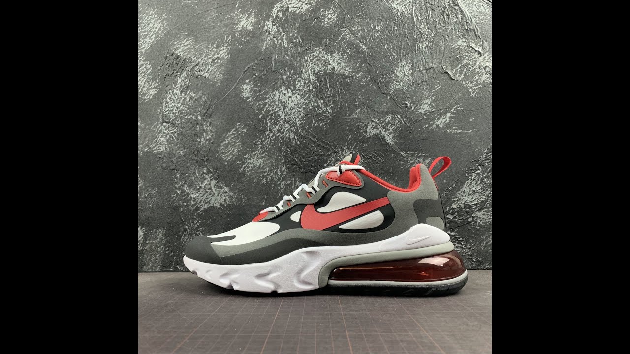 Air Max 270 React Black University Red White CI3866 002