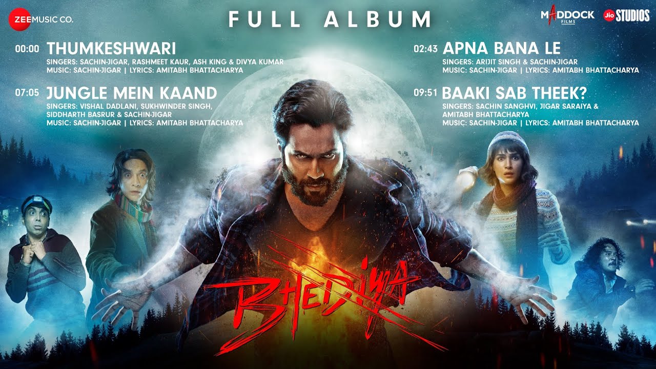 Bhediya - Full Album | Varun Dhawan & Kriti Sanon | Sachin-Jigar | Amitabh Bhattacharya