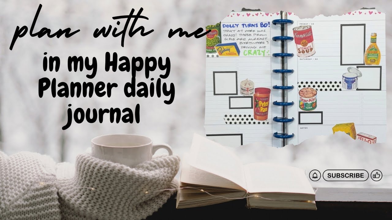 This is my fun everyday Happy Planner journal using @scribbleprintsco 