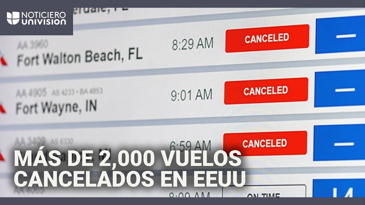 Nevadas provocan miles de cancelaciones de vuelos: viajeros por carretera tambi&eacute;n se ven afectados