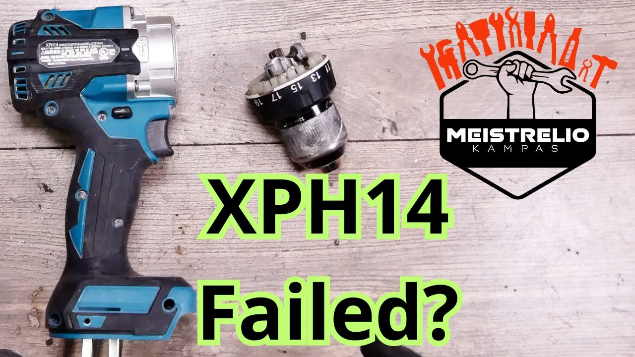 Broken transmission box XPH14 drill replacement with Makita genuine parts from USA to EU conversion