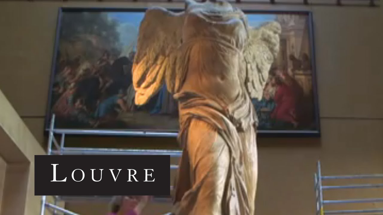 Restauration de la Victoire de Samothrace - Le travail préparatoire (2/6)