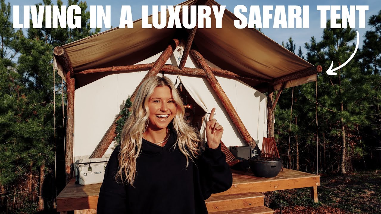 48 HOURS LIVING IN A LUXURY SAFARI TENT (Full Tour)