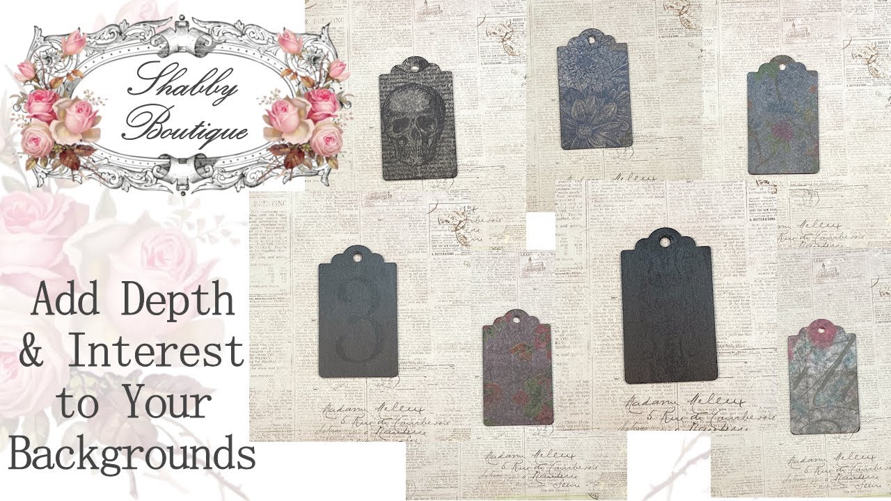 Add Some Depth & Dimension to Your Backgrounds for Thrift Flips, Upcycles, DIY's, Art Work and More!
