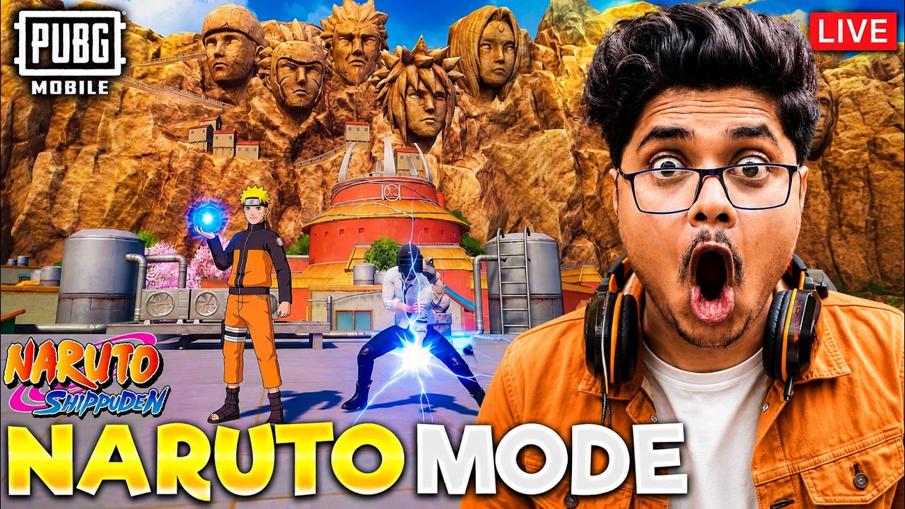 🔥BGMI 4.5 NARUTO MODE FIRST GAMEPLAY - BGMI BEST UPDATE EVER