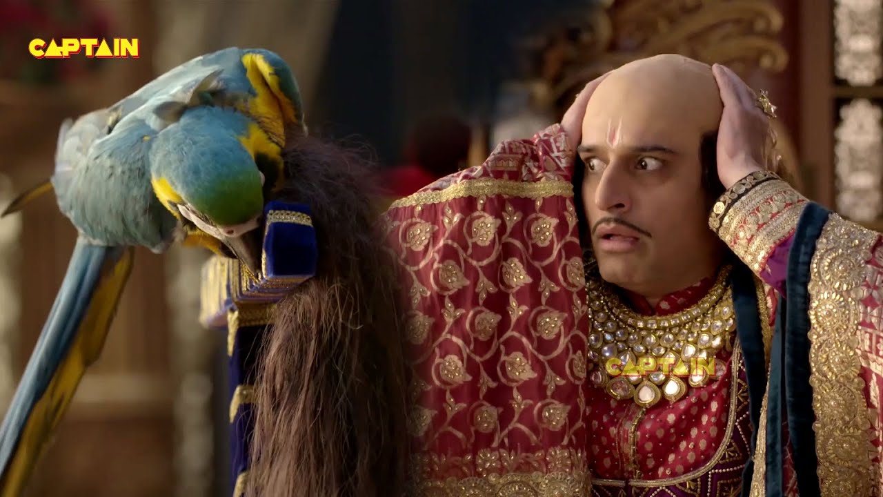 तोते ने भरे दरबार में महाराज बाला कुमार को किया गंजा - तेनाली रामा - Tenali Rama