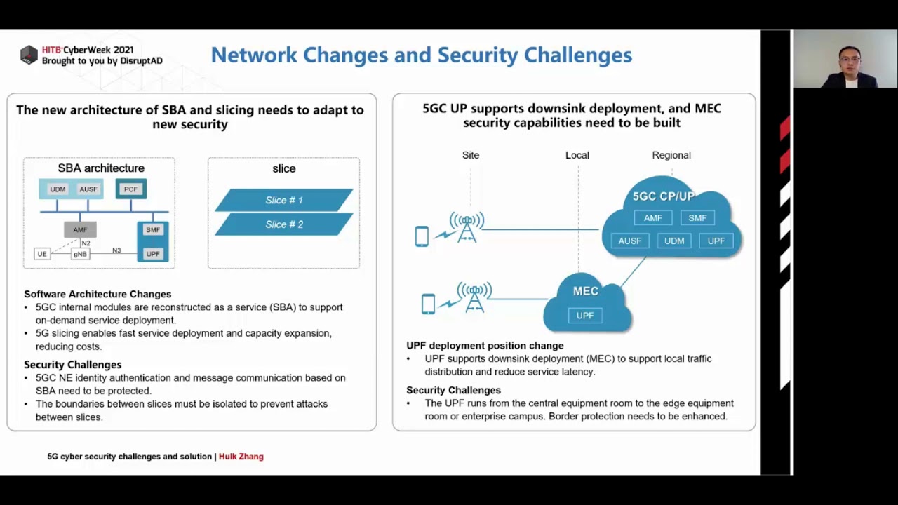#HITBCW2021 D1 - 5G Cyber Security Challenges And Solution - Hulk Zhang